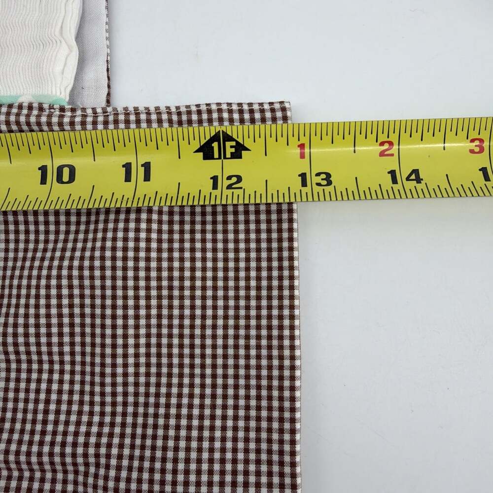 Smock It Like It’s Hot Turkey Smocked Boys 2 Brown Checked Overall Thanksgiving - Picture 6 of 9